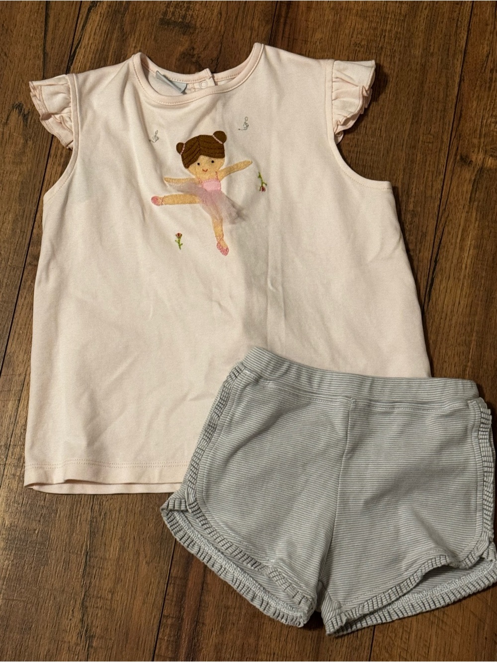 Girls' Pink Ballerina Top Matching Set